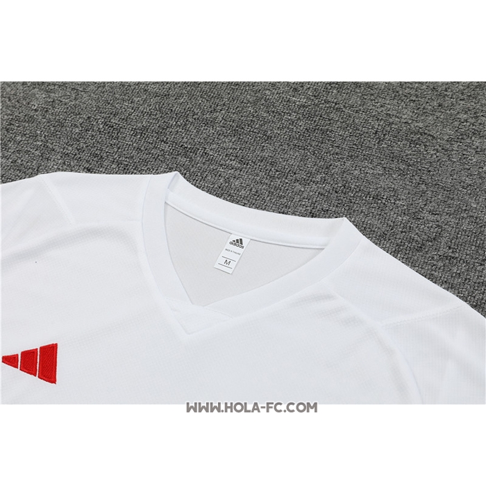 Chandal del Manchester United 2023-2024 Manga Corta Blanco - Pantalon Corto